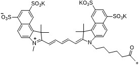 磺化Cy5.5化学结构